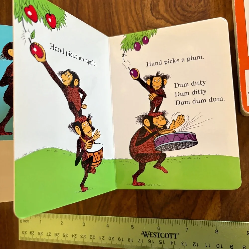 Dr Seuss ABC & Hand Hand Fingers Thumb Bright Early Board Books‎ Lot of 2